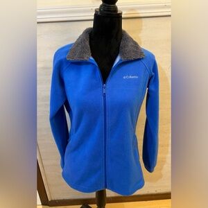 Columbia Women's Dotswarm ll Blue Full Fleece Zip Jacket